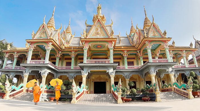 Nét đẹp kiến trúc chùa Khmer. Ảnh: Nguyễn Thị Thanh Kiều Phương